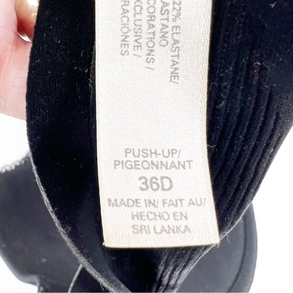 ✅ SECRET PUSH UP PIGEONNANT BLACK BRA SIZE 36D - Picture 2 of 5